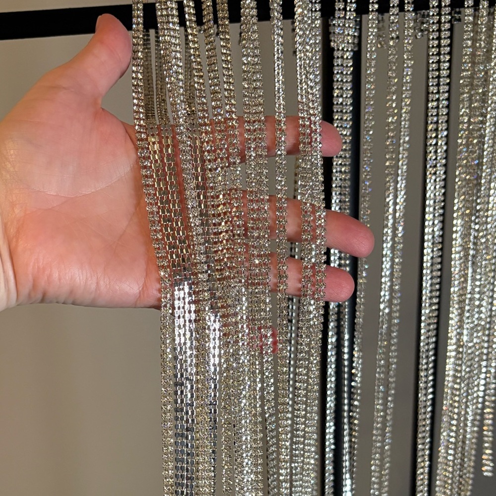 Silver Rhinestone Headpiece - Picture 6 of 11